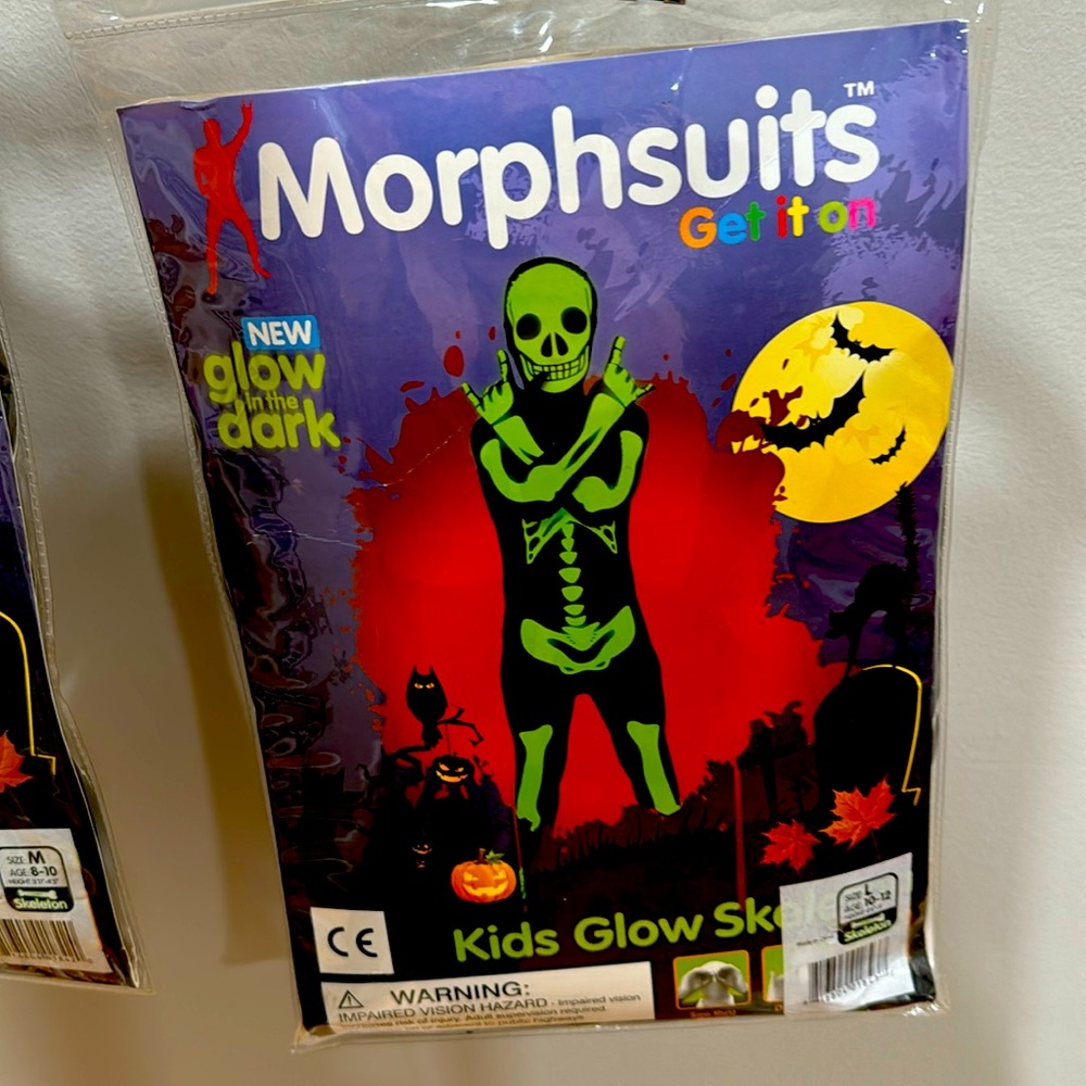 Morphsuits - Kids Glow Skeleton (Med + Lg)